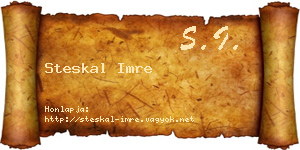 Steskal Imre névjegykártya